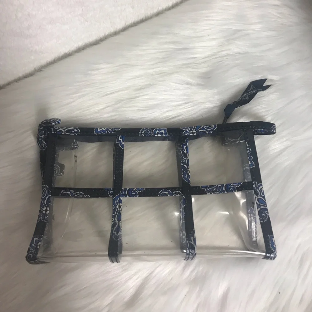 Vera Bradley cosmetics clear pouch - Picture 2 of 4